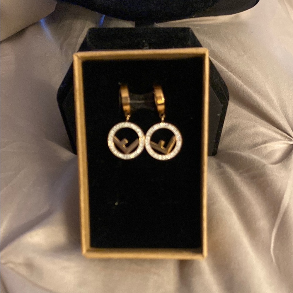Elegant Rose Hoop Earrings